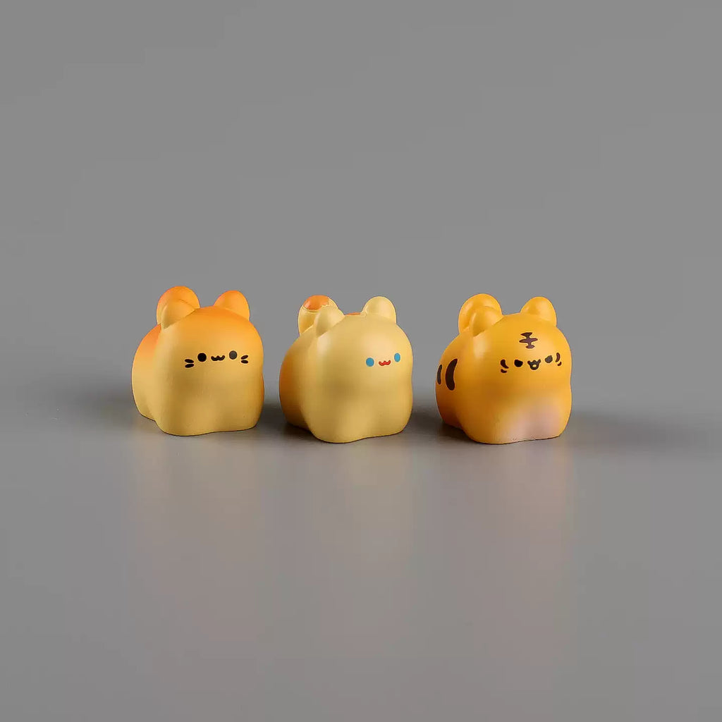 Nine Energetic Kittens Mini Figurines