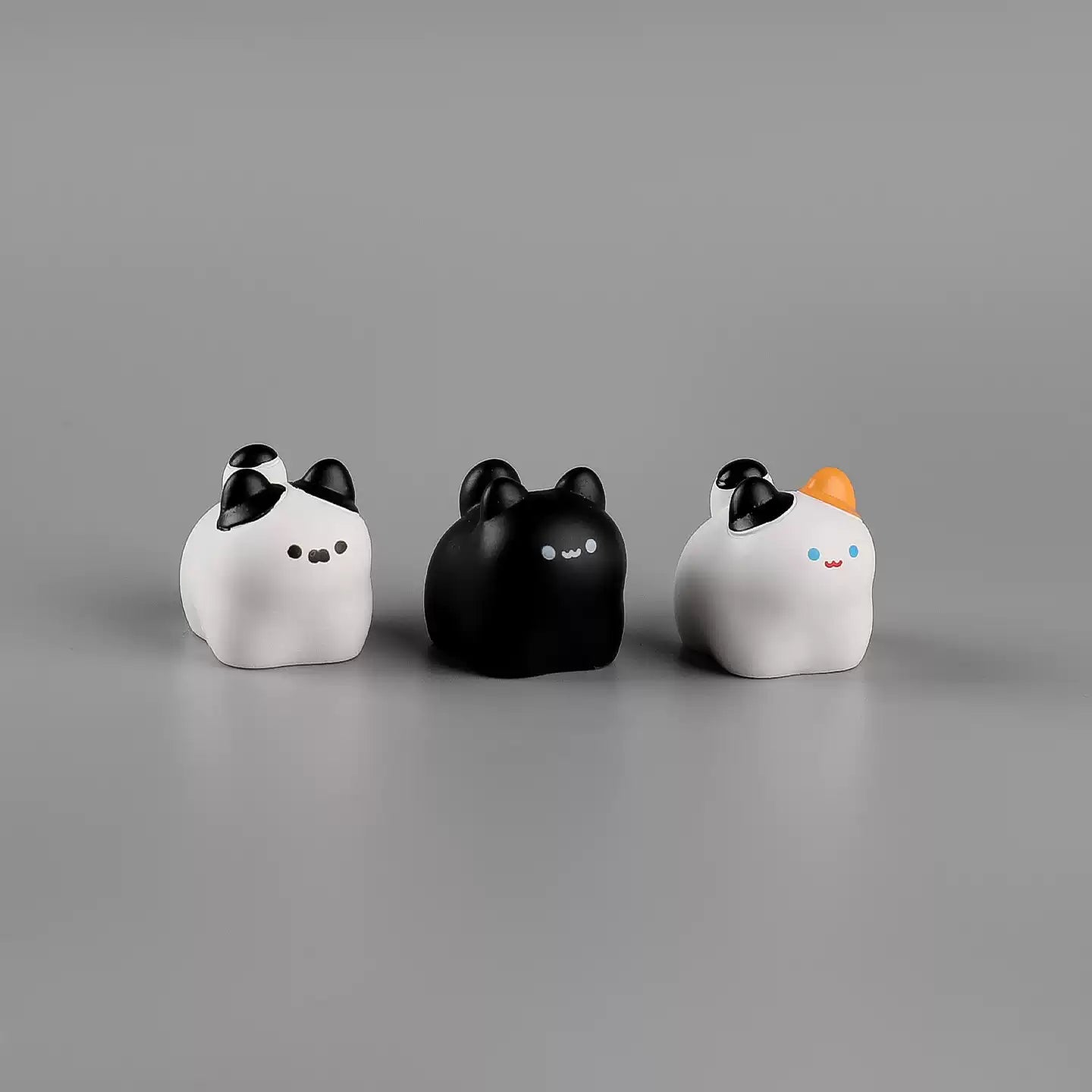 Nine Energetic Kittens Mini Figurines